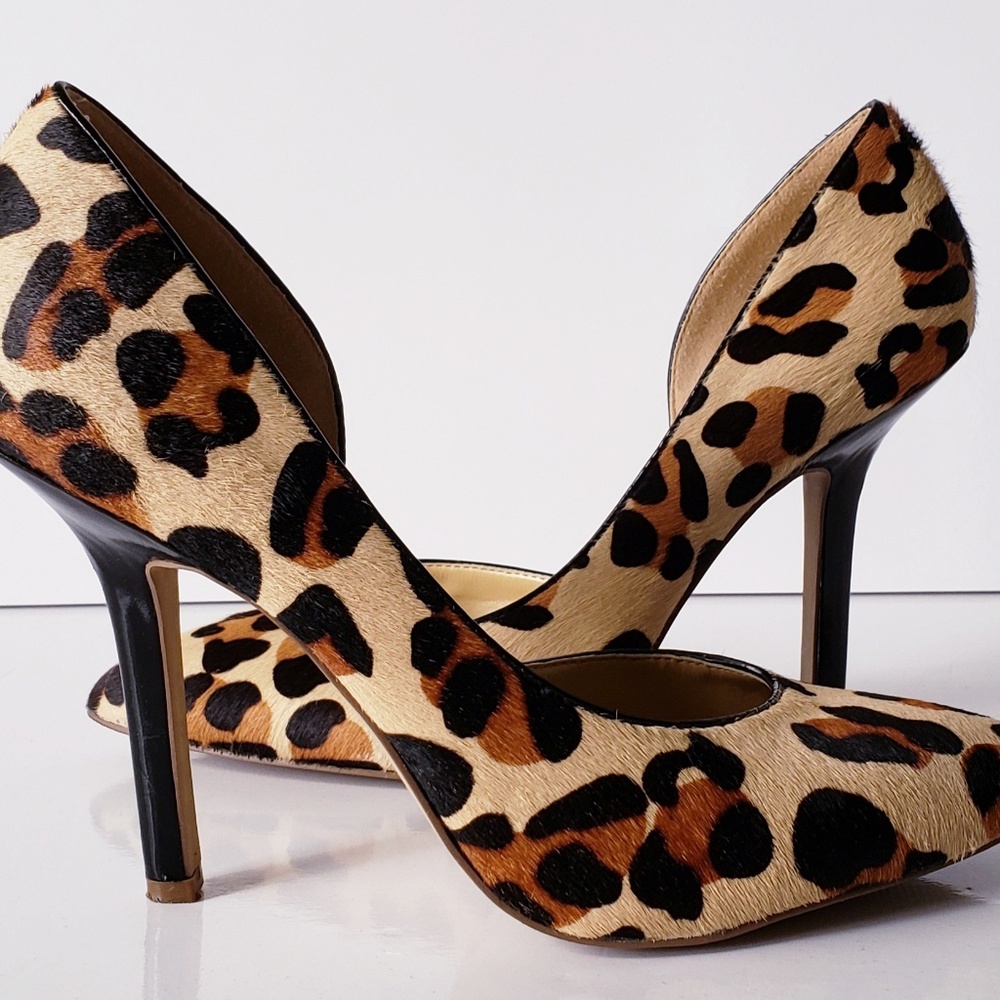 Leopard print heels